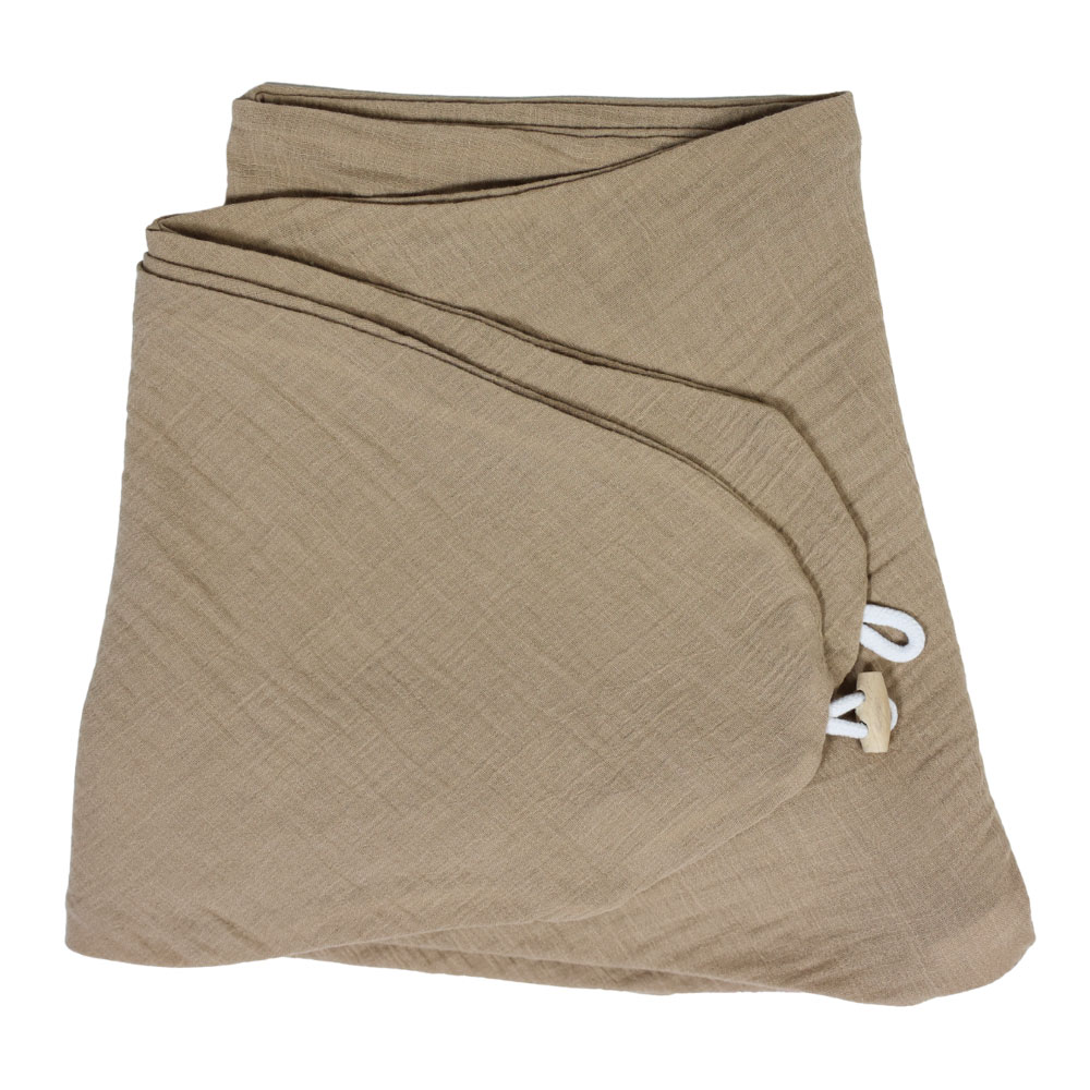 Bezug für Stillkissen Musselin taupe Bezug für Stillkissen Musselin taupe, Dekoration für Zuhause, Leinen, Tasche, Decke