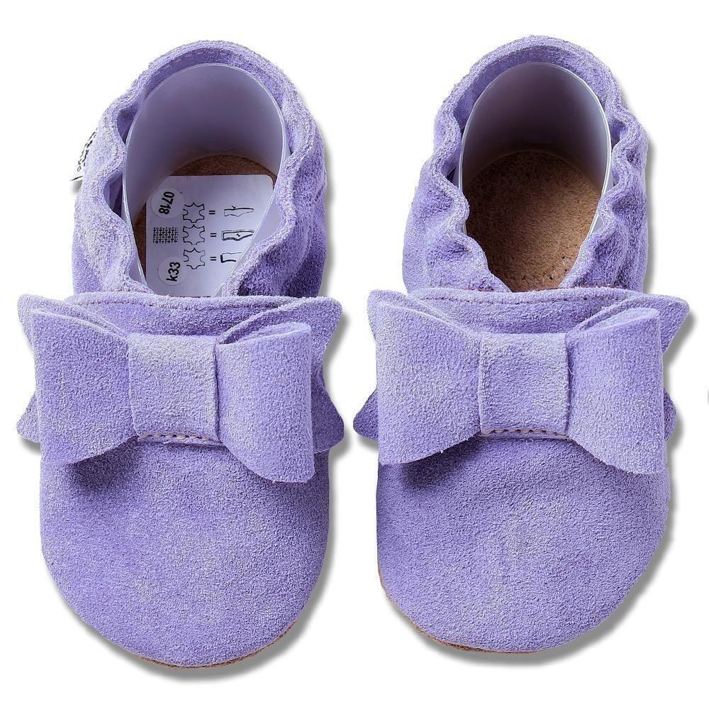 Krabbelschuhe Schleife flieder Lauflernschuhe Schleife flieder, Schuh, Sneaker, Leinwand, Wildleder, Handschuh