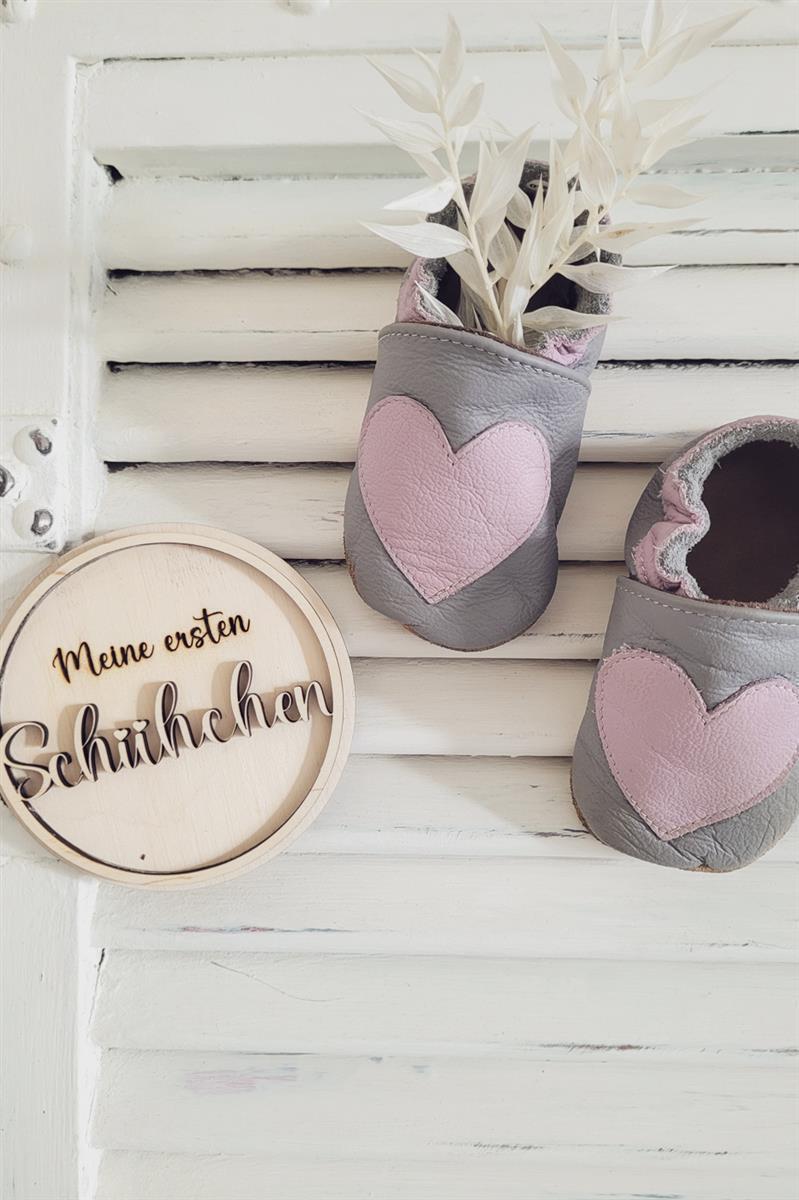 Lauflernschuhe Herz rosa, Bekleidung, Schuhwerk, Schuh, Sneaker, Klebeband