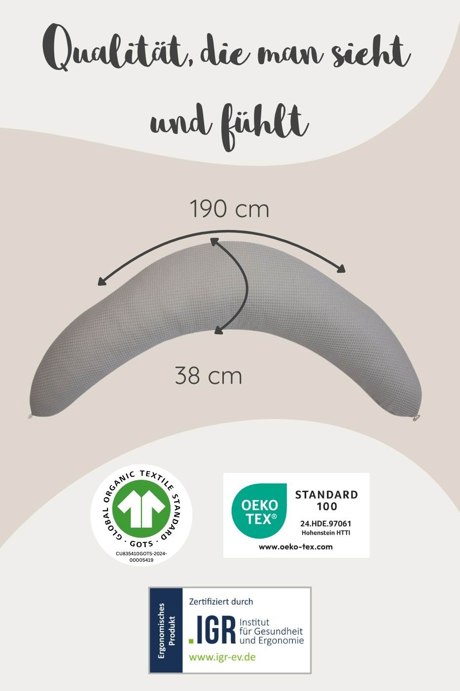 Stillkissen Herzen pastellgrün Stillkissen Sommerwiese altrosa