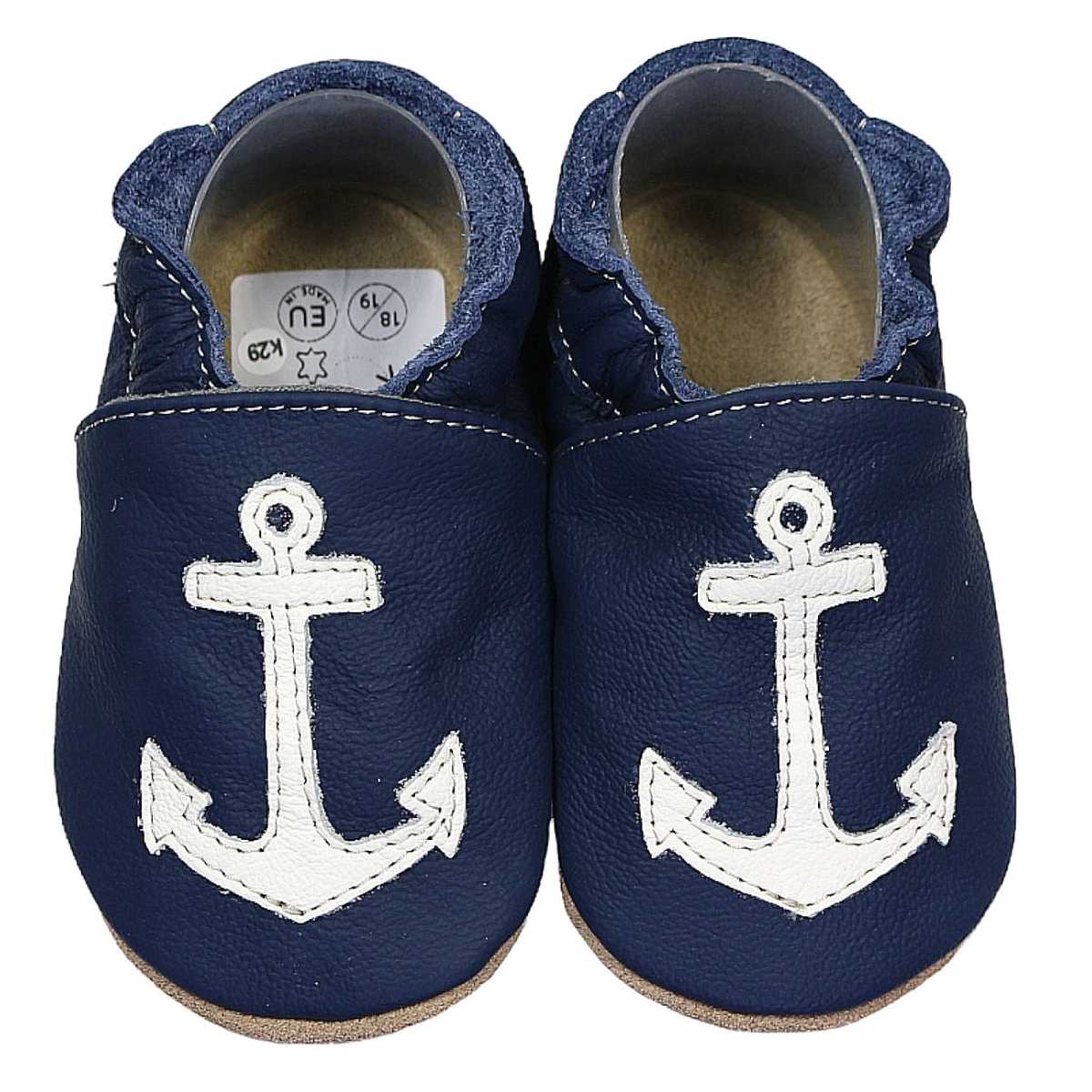 Krabbelschuhe Anker auf dunkelblau, Schuhwerk, Schuh, Sneaker, Elektronik, Hardware