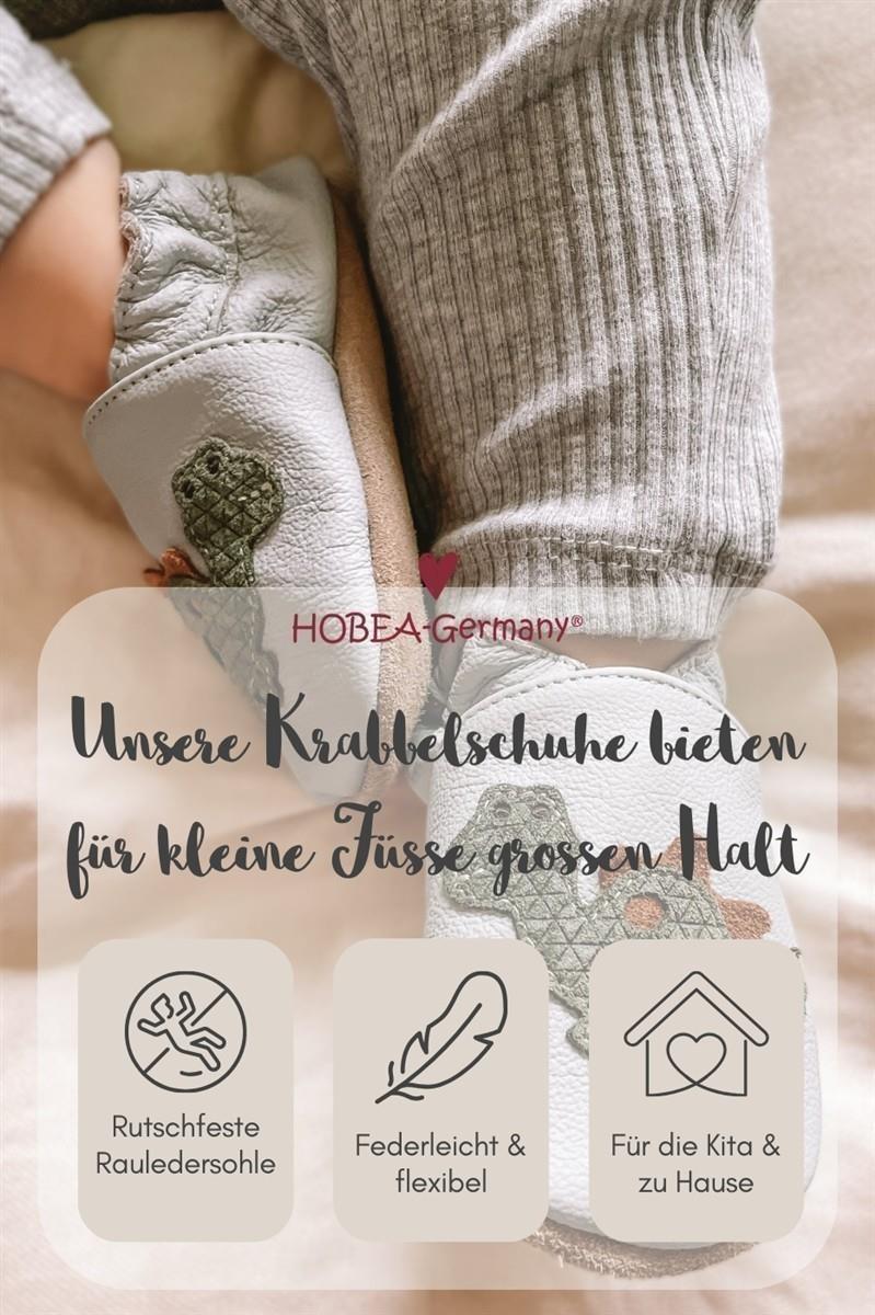 Krabbelschuhe Flugzeug grau