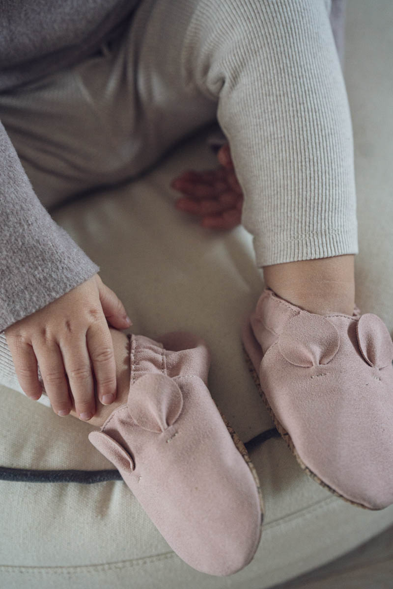 Kinderschuhe RecyStep Mäuseohr rosa, Bekleidung, Schuhwerk, Schuh, Sneaker, Person