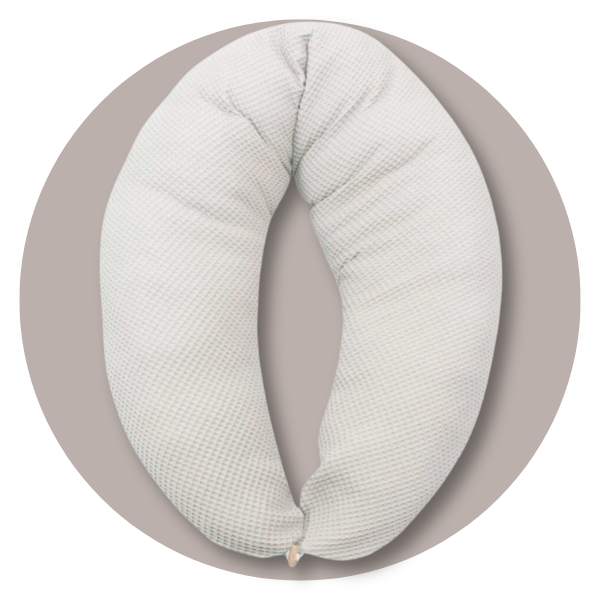 Stillkissen Waffelmuster Stillkissen, Artikelbild, waffelmuster grau