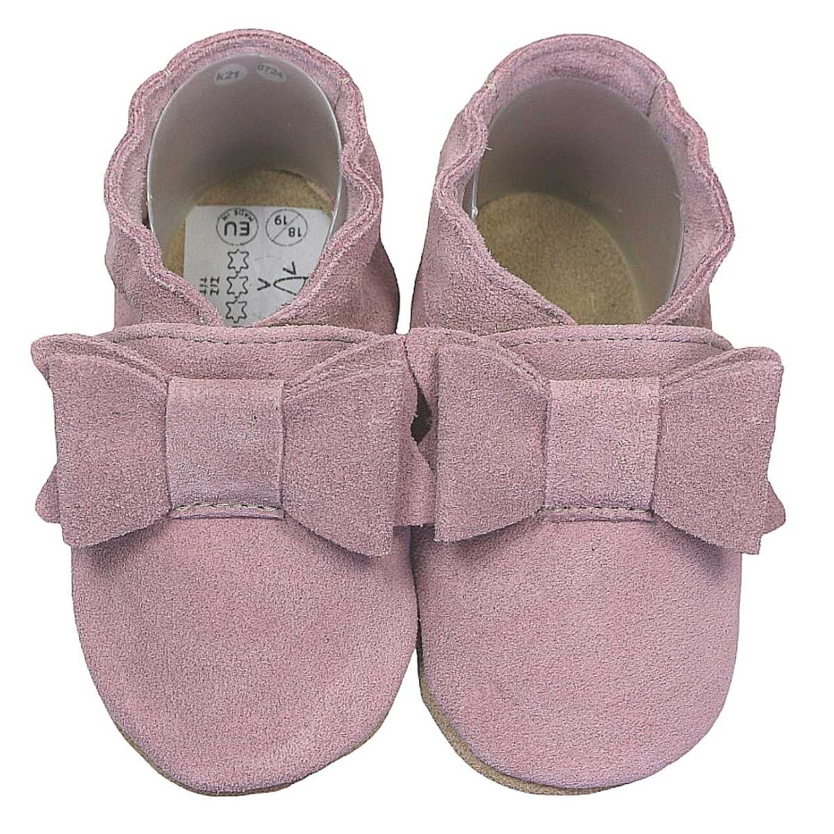 Krabbelschuhe Schleife altrosa Kinderschuhe Schleife altrosa (B-Ware), Bekleidung, Schuhwerk, Schuh, Sneaker, Wildleder