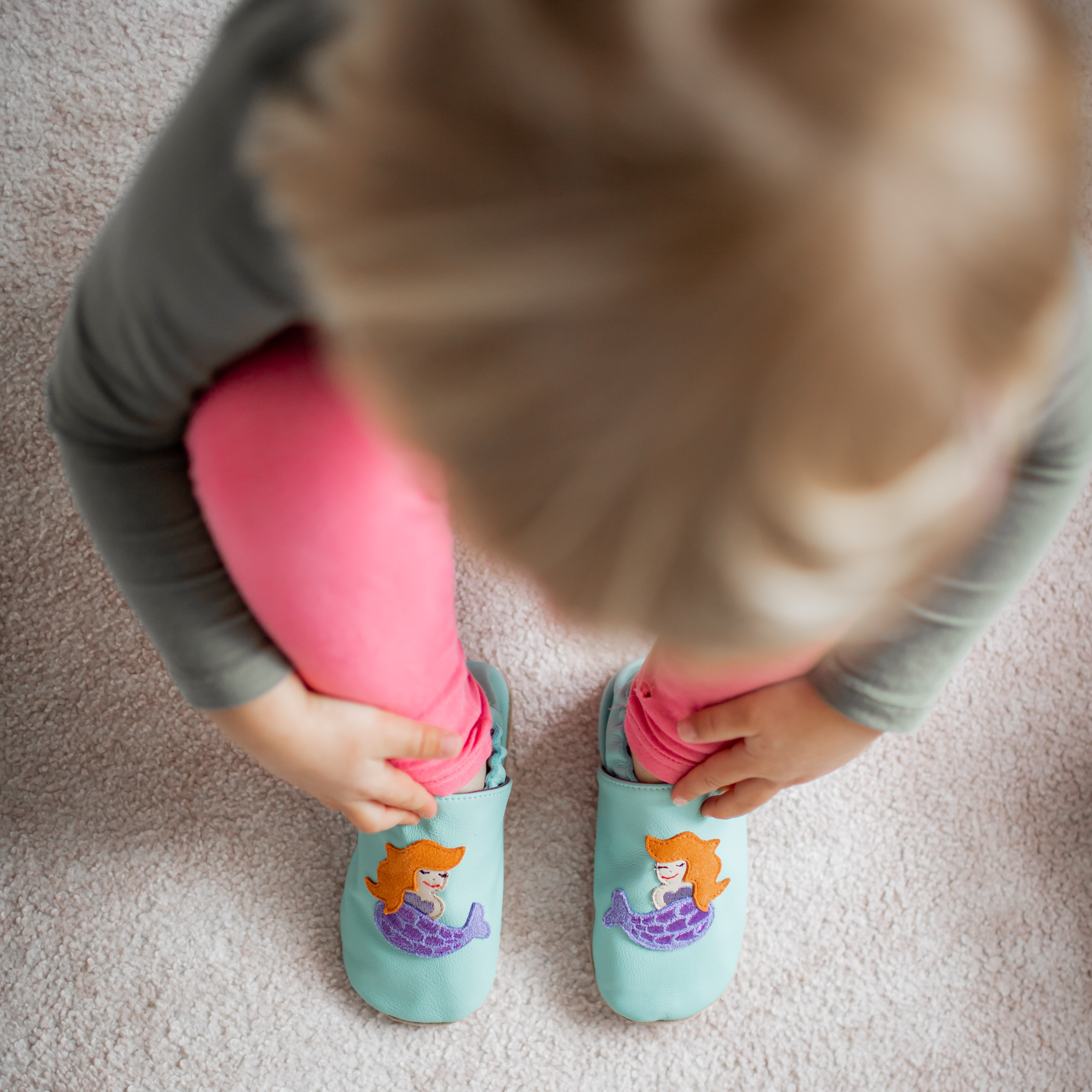 Moodbild Kitaschuhe Meerjungfrau mint Moodbild, Kitaschuhe Meerjungfrau mint, Mädchen