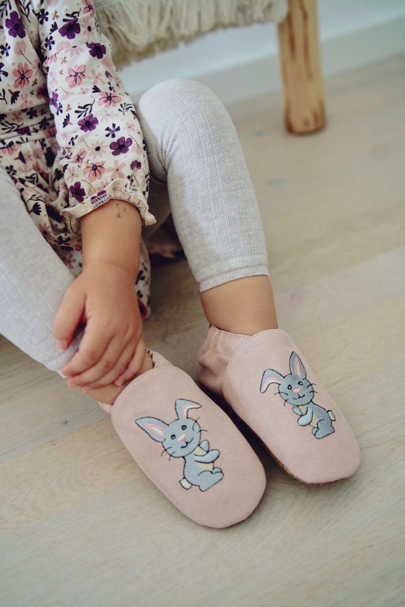 Kinderschuhe RecyStep Hase altrosa