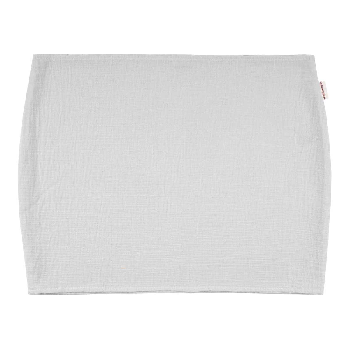 Baby Lagerungsbezug Musselin hellgrau, Serviette