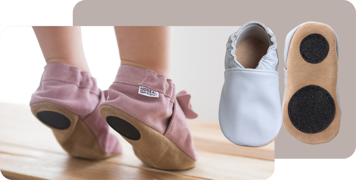 Artikelbild Lauflernschuhe Kind trägt Lauflernschuhe